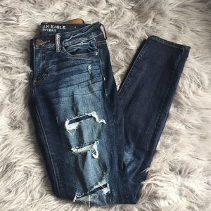 Distressed American Eagle jeans